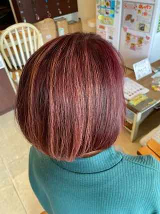 ミディアム カラー 美容室 Jフィドルファドル所属・わきた かずなのヘアスタイル