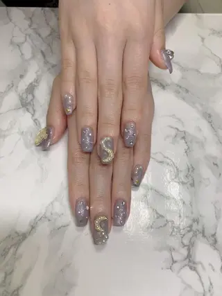 ネイル はな💎ネイル ワンホン、長さ出しのネイルデザイン