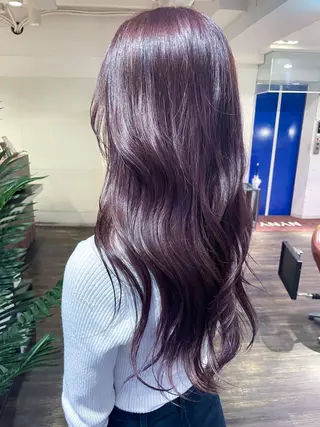 ロング カラー 似合わせヘア🤍 面田法子のヘアスタイル