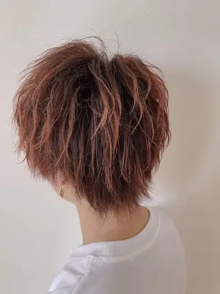 ミディアム 川畑 大地/波巻きパーマのヘアスタイル