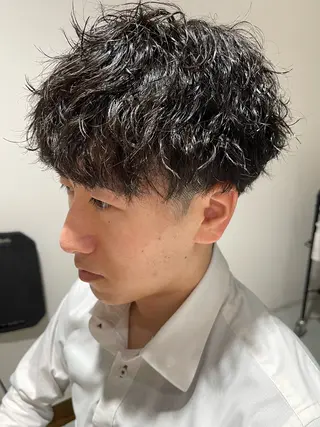 ショート パーマ メンズ Haruna ‪✂︎‬のヘアスタイル