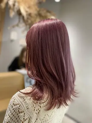 セミロング カラー AVANCE京橋所属・ハイトーンヘア/ 島崎　タクミのヘアスタイル