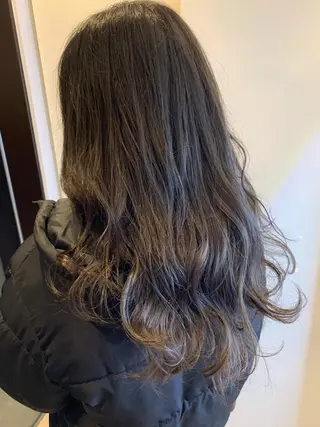 セミロング カラー 美髪形成！色素改善！ 秋田　和輝のヘアスタイル