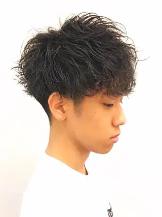 ミディアム 予約1000件超 ✨メンズパーマのヘアスタイル
