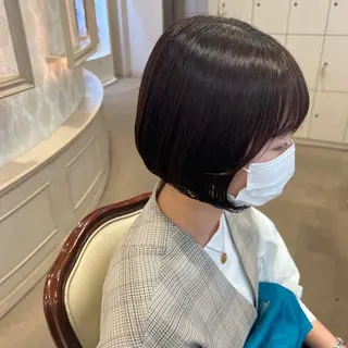 ショート SALOWIN川崎WEST店所属・🌷川崎/アレンジ/ 暖色ボブ/コトネ🌷のヘアスタイル