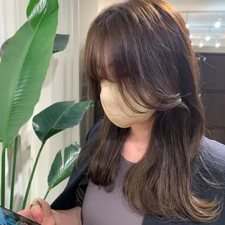 セミロング 【韓国風くびれヘア】 joule小木曽輝のヘアスタイル