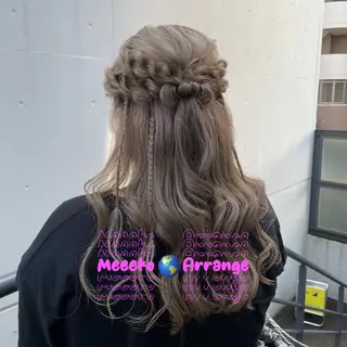 ロング ヘアアレンジ 透明感/暖色カラー/ ヘアアレンジ/Meiのヘアスタイル