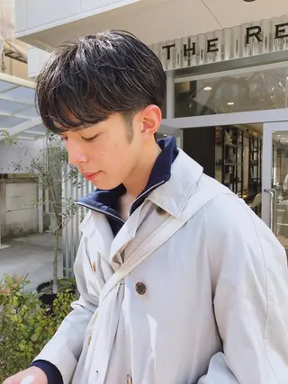 ショート パーマ メンズ メンズパーマ タカキリョウのヘアスタイル