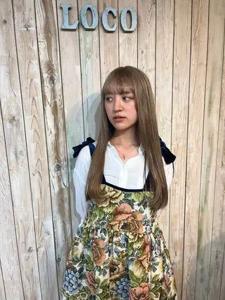 ロング カラー ちさと/メンズ ショート/縮毛矯正のヘアスタイル