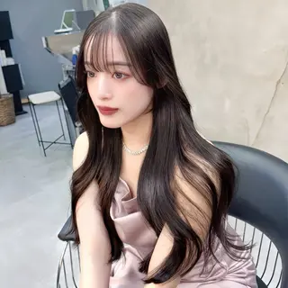 ロング レイヤー、美髪矯正 🌹韓国ヘア芹奈のヘアスタイル