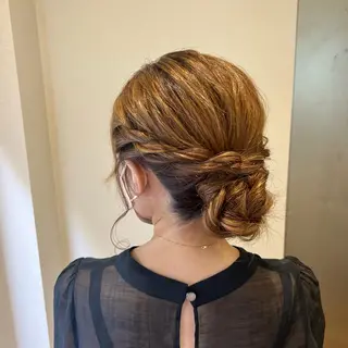 ロング ヘアアレンジ SALOWIN川崎WEST店所属・🌷川崎/アレンジ/ 暖色ボブ/コトネ🌷のヘアスタイル