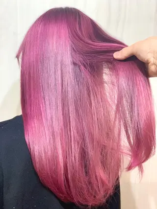 セミロング カラー ヘアアレンジ ⭐️柏木皇気ブリーチ ムラ修正/他店直しのヘアスタイル