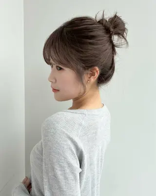 セミロング 似合わせ/透明感 /レイヤー/りほ🤍のヘアスタイル