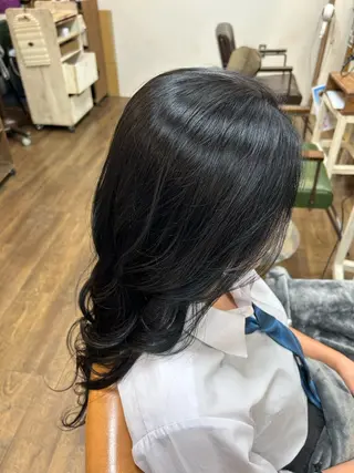 ロング カラー 徳 永のヘアスタイル