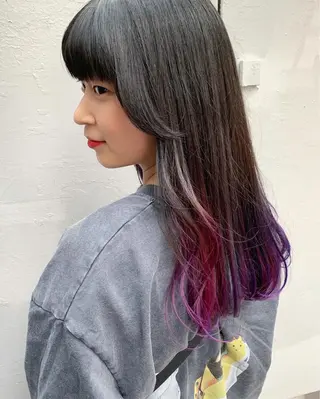 ロング カラー ピンクベージュ/新潟 万代/高橋桃葉🍑のヘアスタイル