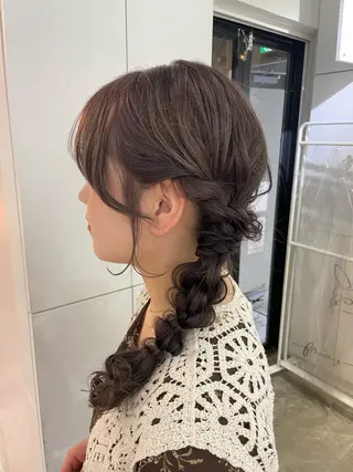 セミロング カラー ヘアアレンジ 梅田 /透明感カラー 🤍narumiのヘアスタイル