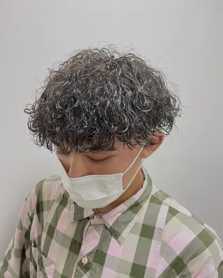 ショート パーマ メンズ Utata literie所属・嵯峨 大地/パーマ/ ハード系/特殊系のヘアスタイル