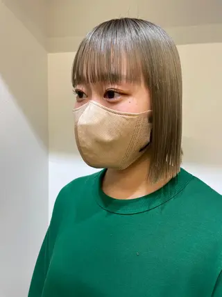 ミディアム まいか🤎髪質改善 ミルクティーボブ🎀のヘアスタイル