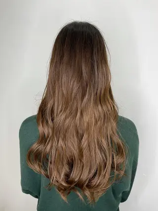 ロング カラー 杉田 一浩のヘアスタイル