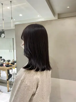 ミディアム カラー 艶感/ナチュラル 🌿マアヤのヘアスタイル