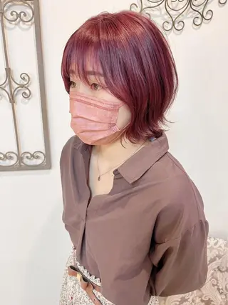 ショート カラー 🩶韓国艶髪🇰🇷 下本夕綺のヘアスタイル