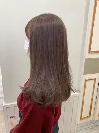 セミロング カラー ぱつっとボブ/ 小野あかねのその他イメージ