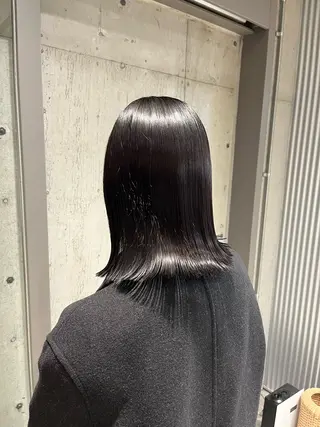 ミディアム カラー ヘアアレンジ 傷ませないカラー・ ボブ・リクト💥のヘアスタイル