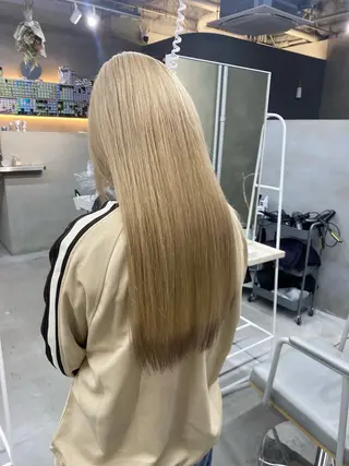 ロング カラー qulim所属・前橋 姫奈のヘアスタイル