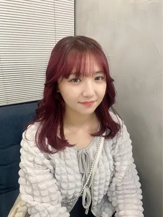 ミディアム 艶 ケアブリーチ 🎀🩵RISAのヘアスタイル