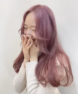 セミロング カラー 🌈カラーとエクステ 🌈のヘアスタイル