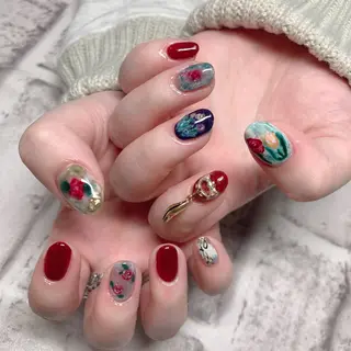 ネイル 💅ネイルハウス🏡 🎀TOMO🎀のネイルデザイン