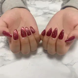 ネイル はな💎ネイル ワンホン、長さ出しのネイルデザイン