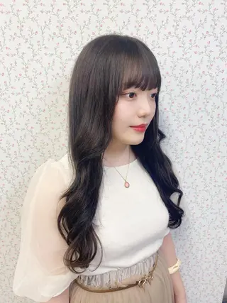 ロング カラー 韓国ヘア🤍髪質改善 🇰🇷AKANEのヘアスタイル