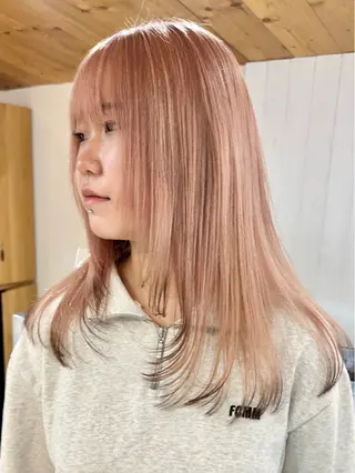 セミロング カラー ブリーチダブルカラー 【koide】のヘアスタイル