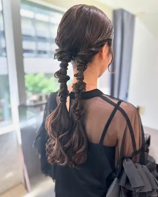 ヘアアレンジ mio/【日本橋】 パーマモデルのヘアスタイル