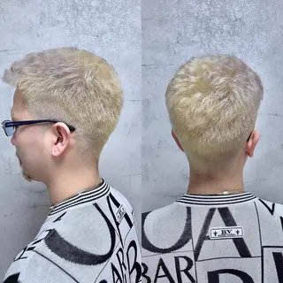 ショート カラー メンズ DECIDE L.A.W所属・【DECIDE L.A.W】氏原　将のヘアスタイル