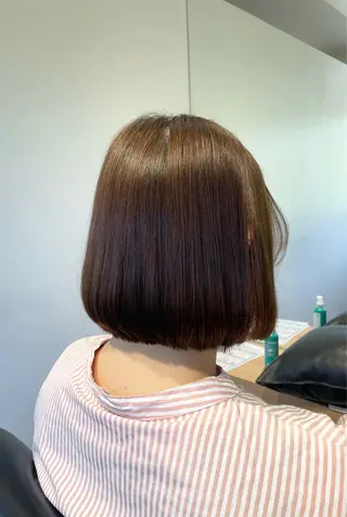 ショート 長町/酸性ストレート /曲がる縮毛矯正のヘアスタイル