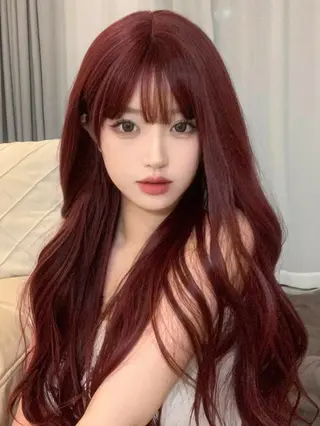 カラー 上野BABY💞 高発色暖色カラー💞のヘアスタイル