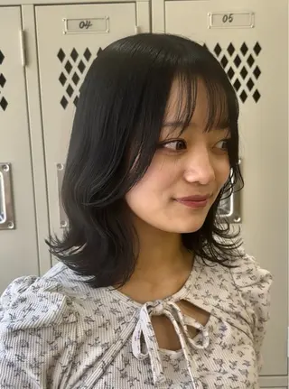 ミディアム カラー 髪質改善/レイヤー/ 艶髪🎀ayaneのヘアスタイル