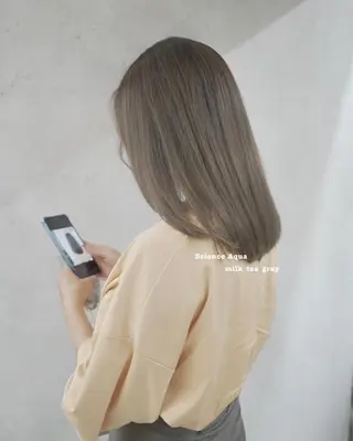 ロング カラー シェアサロン salowin所属・✨ブリーチなし透明感 カラー🥇ユースケのヘアスタイル