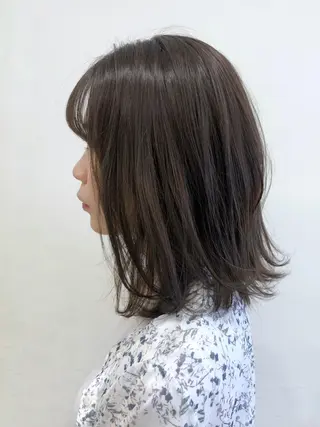 ミディアム カラー KANAMI日暮里 韓国ヘア・メイクのヘアスタイル