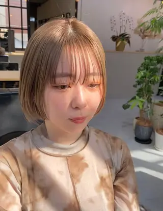 ショート カラー ヘアアレンジ 田中 あやなのヘアスタイル