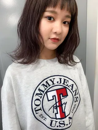 ミディアム カラー パーマ ヘアアレンジ メンズ キッズ ネイル マツエク・マツパ 古賀 侑磨のヘアスタイル