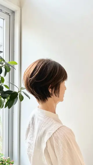 ショート 中野 百乃華のヘアスタイル