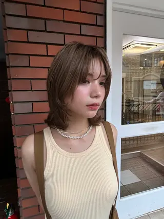 ミディアム 神田 音羽のヘアスタイル