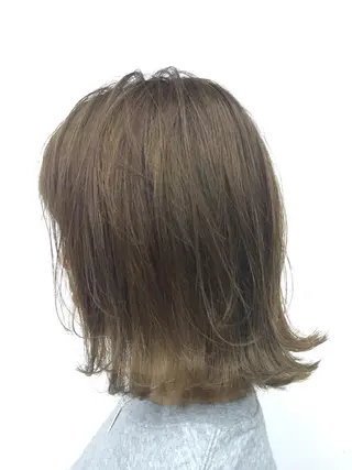 ミディアム 岩崎 裕司のヘアスタイル