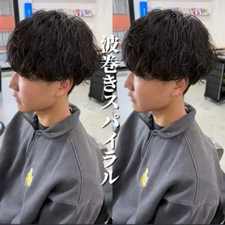 ショート カラー パーマ ヘアアレンジ メンズ 亀井隆汰/メンズ専門 パーマ特化美容師のヘアスタイル