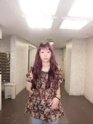 セミロング り おのヘアスタイル