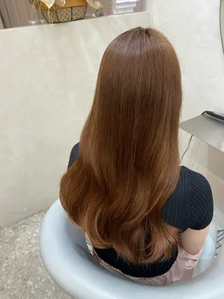 ロング カラー 新宿/韓国ヘア 中明度カラー/かやのヘアスタイル