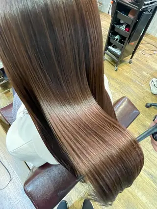 セミロング カラー 極艶透明感カラー💖 髪質改善/出雲つぐみのヘアスタイル